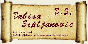 Dabiša Sipljanović vizit kartica